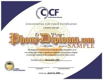 fake life coach certificate